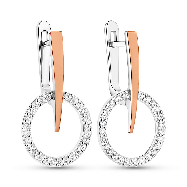 Серебряные серьги с фианитами (арт. 7202/932С) – изображение 1
