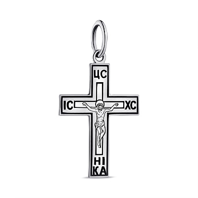 Православный серебряный крестик (арт. 7904/А180пю)