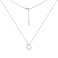 Серебряное колье "Сердце" с фианитом (арт. 7507/1341) – изображение 2