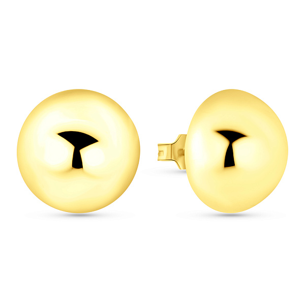 Серьги-пусеты из желтого золота (арт. 1091273/3ж) – изображение 1