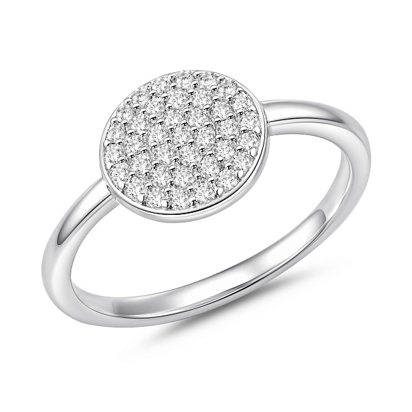 Серебряное кольцо с фианитами (арт. 7501/5089/8) – изображение 1