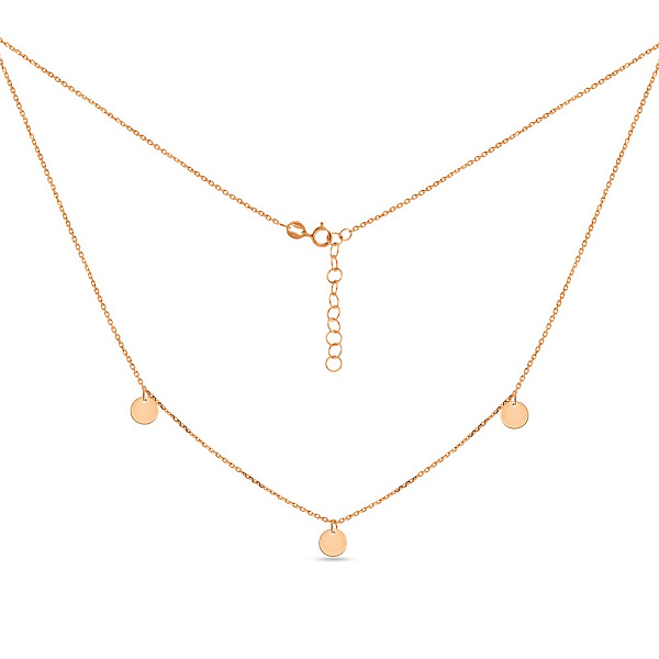 Кольє "Монети" з червоного золота з трьома підвісками (арт. 351558/6) – зображення 2
