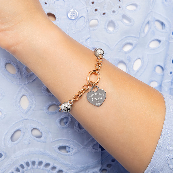 Золотий браслет з підвіскою (арт. 3261330кбП1) – зображення 2