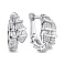 Серебряные серьги-кольца с фианитами (арт. 7502/10092) – изображение 1