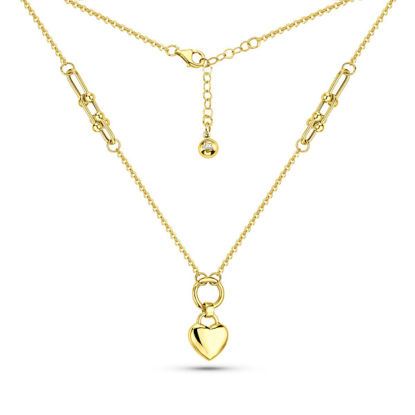 Золоте кольє Серце (арт. 352671ж) – зображення 2