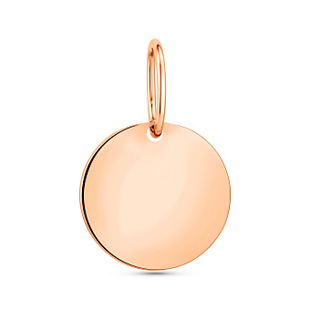 Фото Подвес из красного золота Монета (арт. 440688)