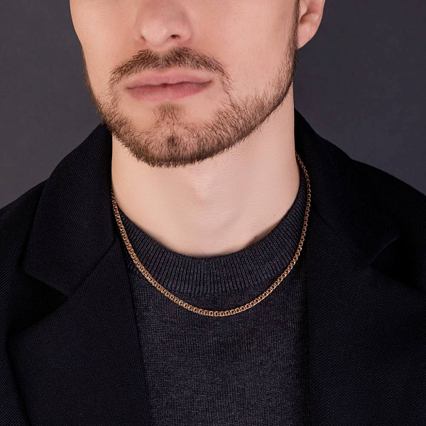Золотая цепочка плетения Ручеек (арт. ц3013417) – изображение 5