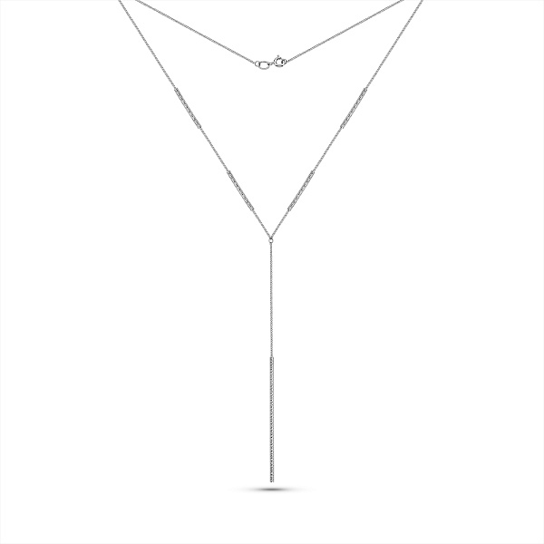 Колье-галстук Francelli из белого золота (арт. 360319/1б) – изображение 2