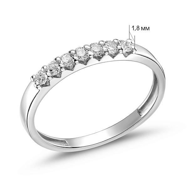 Золота каблучка з діамантами (арт. К011124020б) – зображення 2