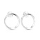 Серебряные пусеты без камней (арт. 7518/2475) – изображение 1