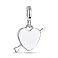 Серебряная подвеска «Сердечко» (арт. 7503/2402) – изображение 1