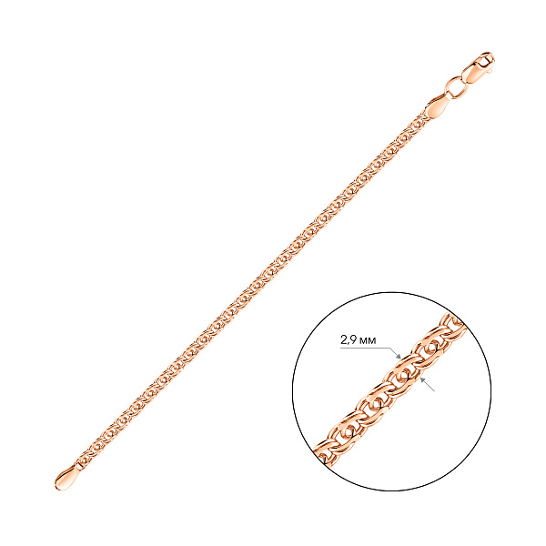 Золотий браслет (арт. цр31204-040) – зображення 2