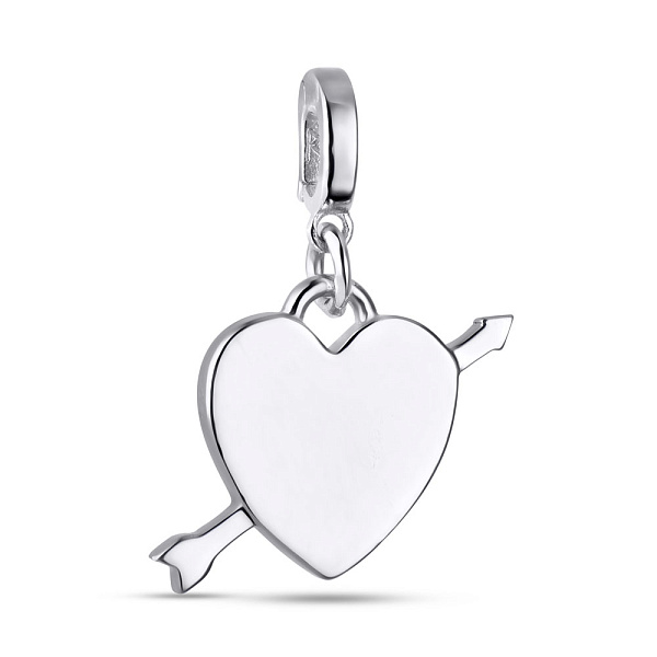 Серебряная подвеска «Сердечко» (арт. 7503/2402) – изображение 1