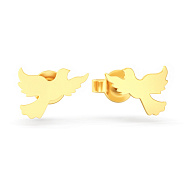 Фото Золотые серьги-пусеты "Вільна" (арт. 110030ж)