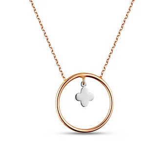 Золотое колье с подвеской (арт. 351053)