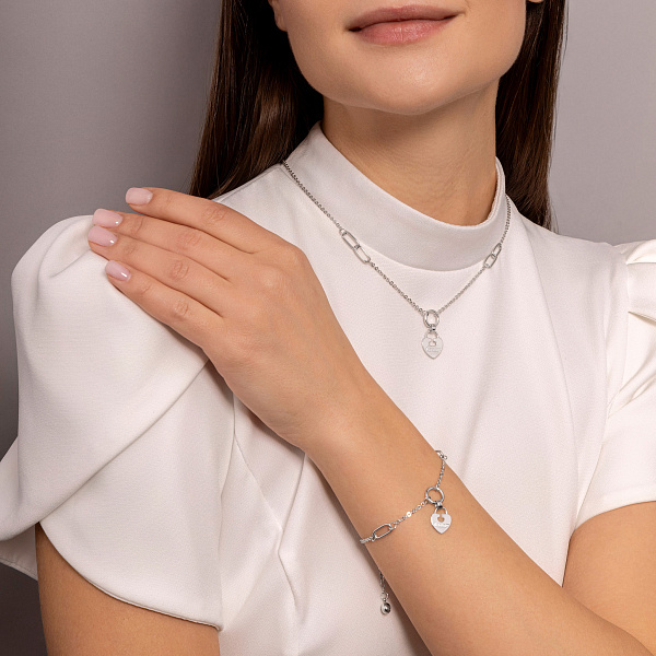 Золотой браслет с фианитом (арт. 326738б) – изображение 3