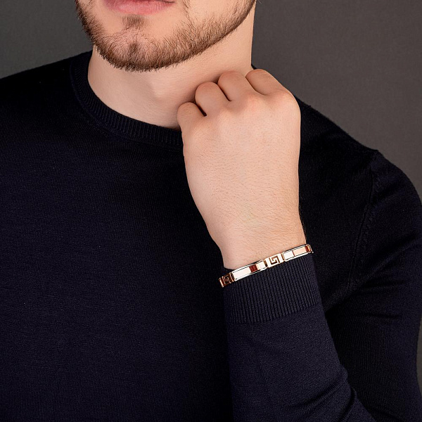 Браслет из красного и белого золота (арт. 325647кб) – изображение 5