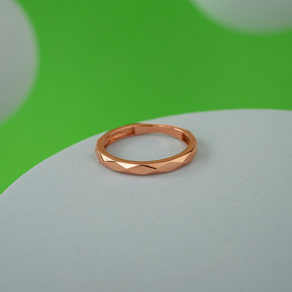 Каблучка з червоного золота (арт. 141192) – зображення 4