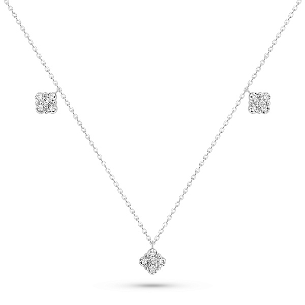 Колье из белого золота с бриллиантами (арт. Ц341646040б) – изображение 1