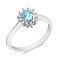 Кольцо из серебра с фианитами (арт. 7501/КК2ФТ/375-17,5) – изображение 1