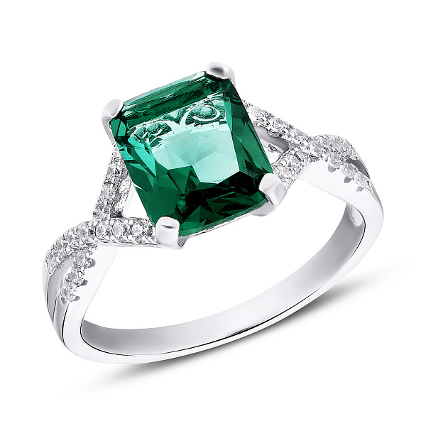 Серебряное кольцо с фианитами (арт. 7501/4449цз) – изображение 1