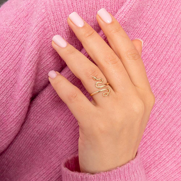 Золотое кольцо Змея (арт. 141284) – изображение 2