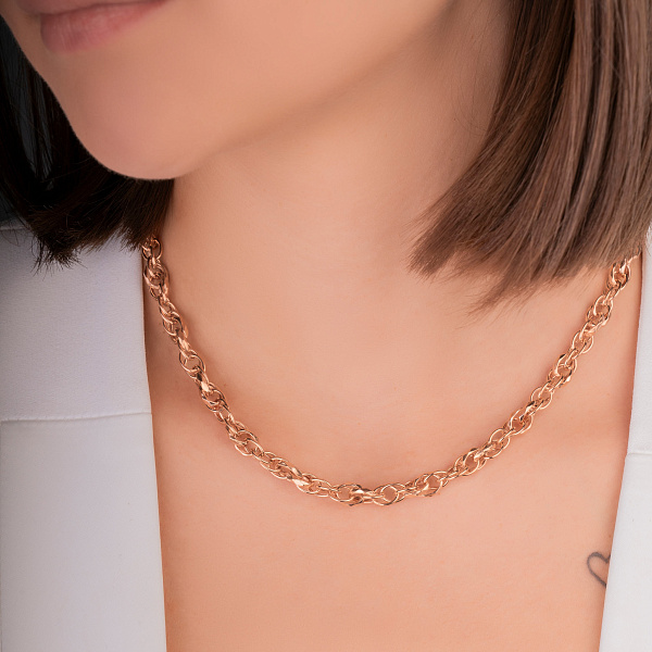 Золотое колье-цепь (арт. 352456) – изображение 7