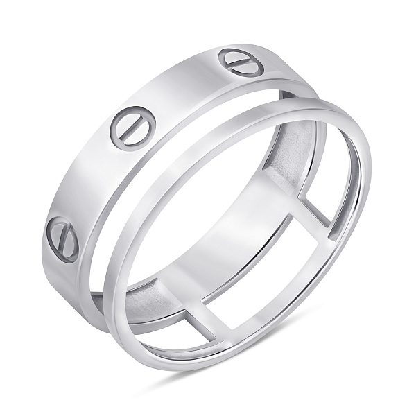 Кольцо из серебра без камней (арт. 7501/620кп) – изображение 1