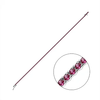 Золотий браслет з рубінами (арт. Б28159бр)