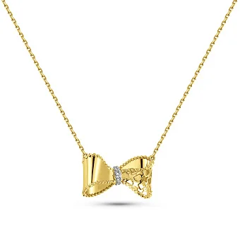 Золоте кольє Francelli Бантик з діамантами (арт. Ц361352005ж)