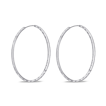 Серебряные серьги без камней (арт. 7502/9826/60)