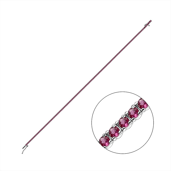 Золотий браслет з рубінами (арт. Б28159бр) – зображення 1