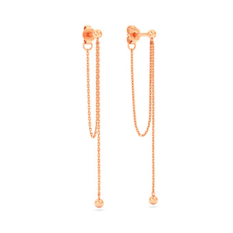 Фото Серьги Fly из красного золота (арт. 1101007)