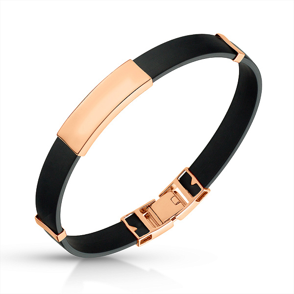 Браслет из каучука и золота (арт. 3261311) – изображение 1