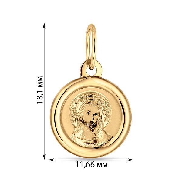 Ладанка из желтого золота (арт. 415102ж) – изображение 2