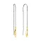 Золотые серьги протяжки (арт. 106753б) – изображение 1