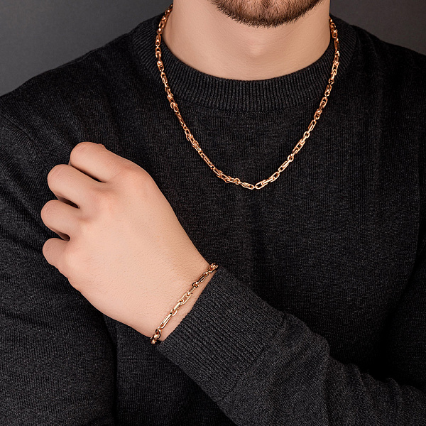 Цепочка из красного золота плетения Фантазийное (арт. 352471) – изображение 3