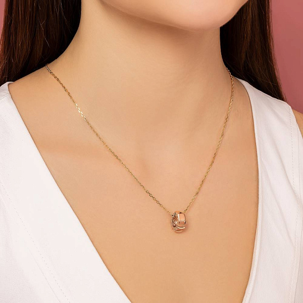 Золотий підвіс без каміння (арт. 424958м) – зображення 3