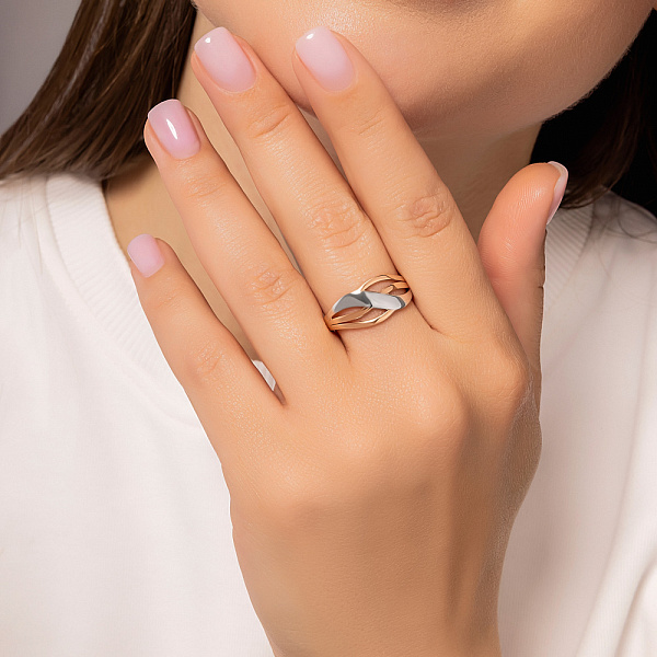 Каблучка з золота (арт. 154406кб) – зображення 3