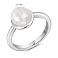 Серебряное кольцо с жемчугом (арт. 7501/8173/1жб) – изображение 2