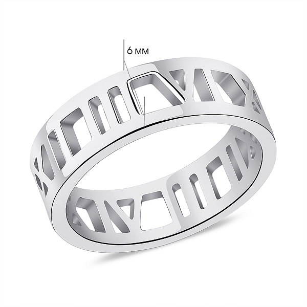Кольцо из серебра без камней (арт. 7501/5637) – изображение 2