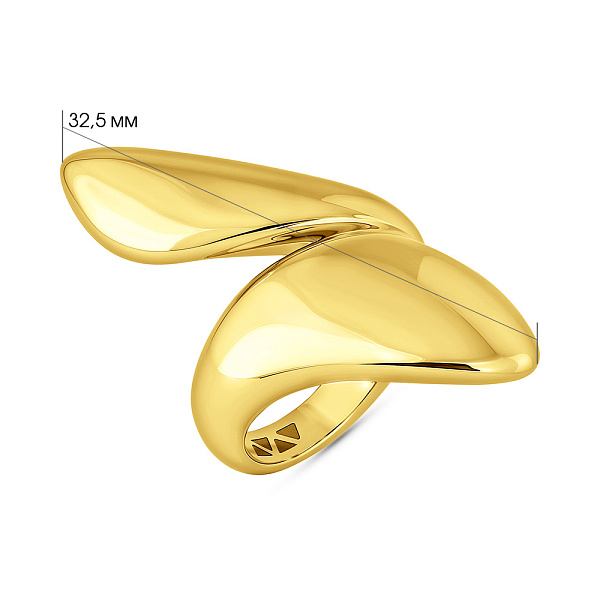 Масивна золота каблучка (арт. 1401138ж) – зображення 2