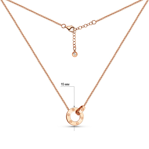 Кольє з червоного золота (арт. 352309) – зображення 3