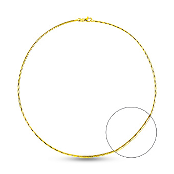 Колье-струна Francelli из желтого золота (арт. 352524ж)