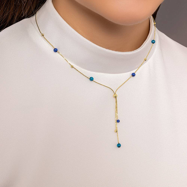 Кольє Francelli з жовтого золота (арт. 352586жсбрз) – зображення 3