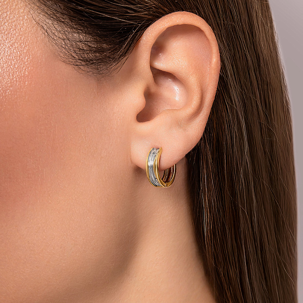 Золоті сережки конго (арт. 111012ж) – зображення 2