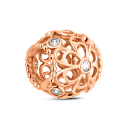 Золотой шарм-бусина «Цветок» (арт. 440390)