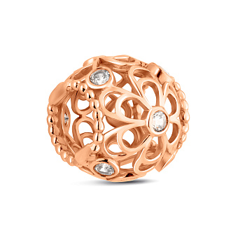 Золотой шарм-бусина «Цветок» (арт. 440390)