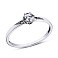 Серебряное кольцо с фианитом (арт. 7501/15053р) – изображение 1