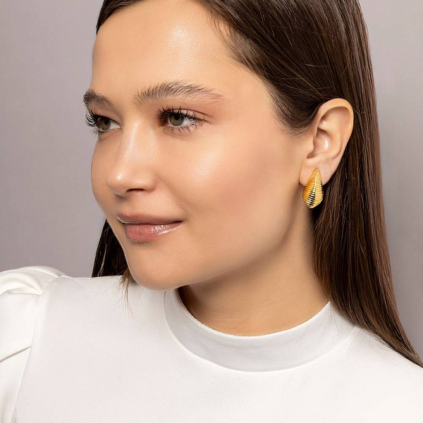 Серьги из желтого золота Francelli (арт. 1091867ж) – изображение 4